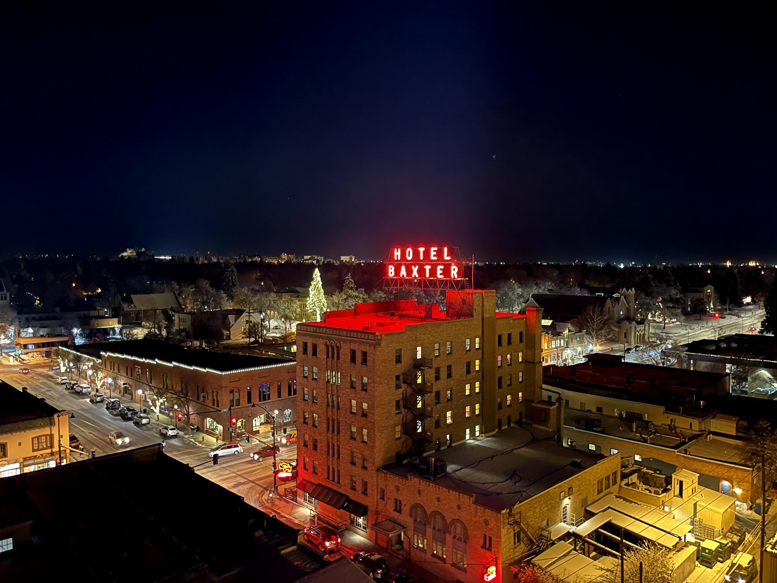 Bozeman Downtown Xmas Night