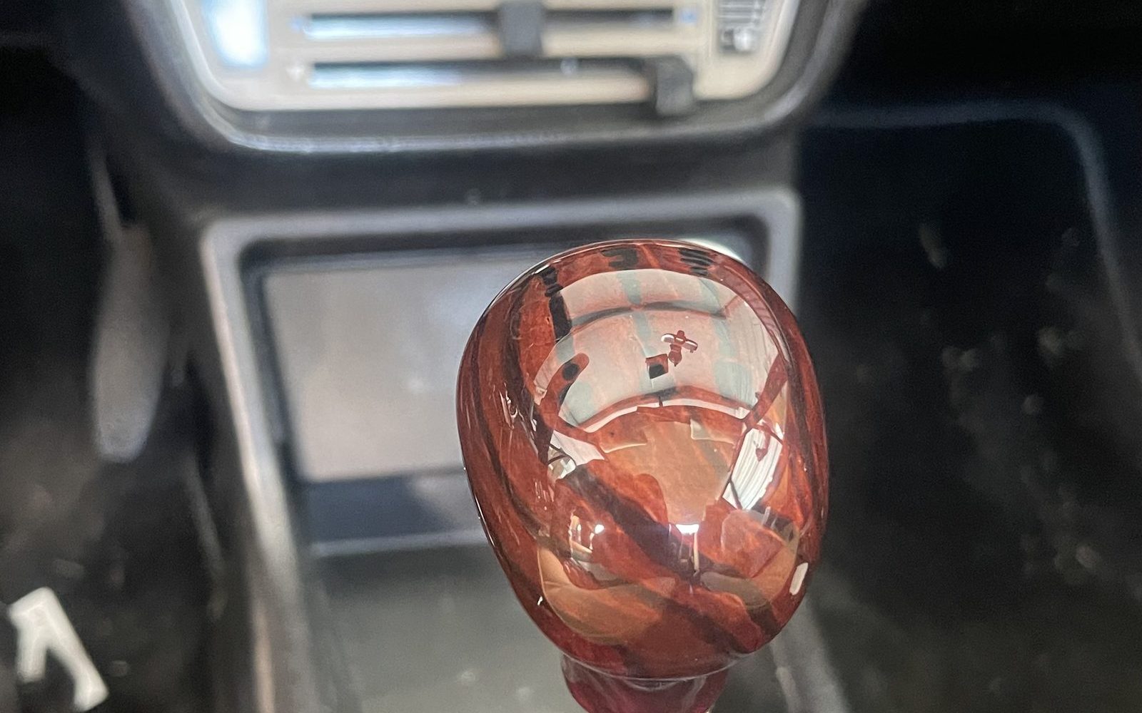 Alfasud Sprint Veloce wooden gear knob detail