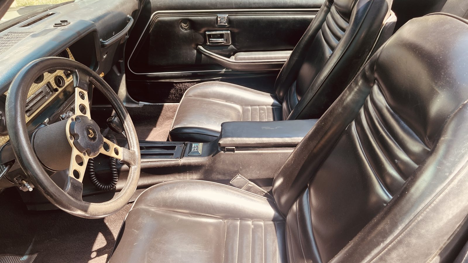 Trans Am engine-turned dashboard